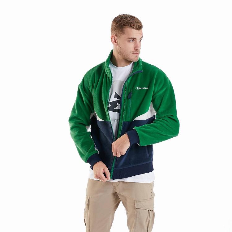 Pánska Fleece Berghaus Retrorise Zelene Modre Slovensko 8936VTMCW